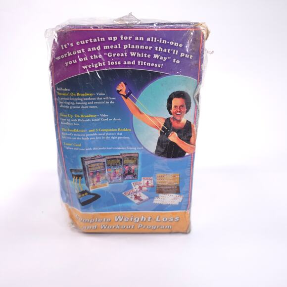 Sealed Richard Simmons Sweatin' On Broadway Deluxe Edition VHS Workout Set - Picture 3 of 7